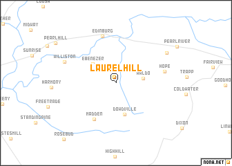 map of Laurel Hill