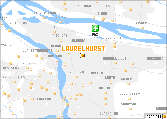 map of Laurelhurst