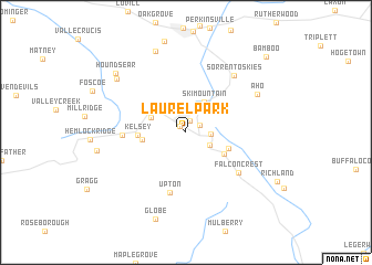 map of Laurel Park