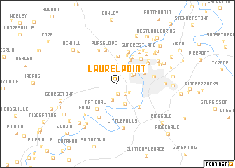 map of Laurel Point