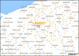 map of Laurent