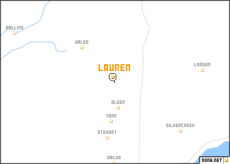 map of Lauren