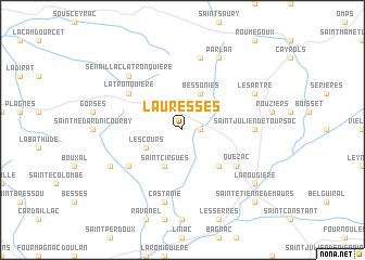 map of Lauresses