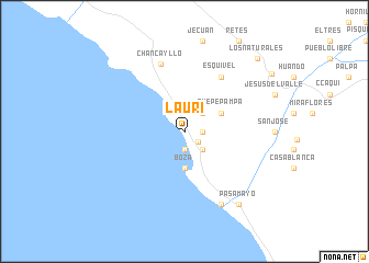 map of Lauri