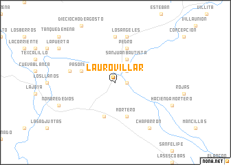 map of Lauro Villar