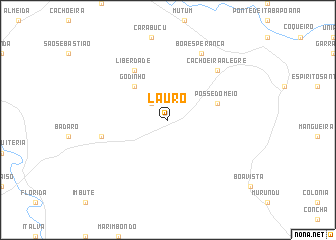 map of Lauro