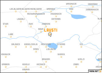 map of Lausti