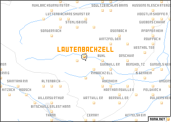 map of Lautenbachzell