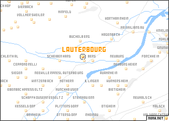 map of Lauterbourg