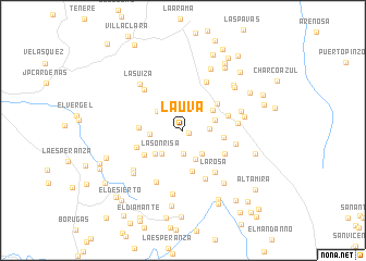 map of La Uva