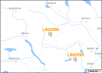 map of Lauvrak