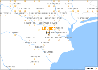 map of La Vaca