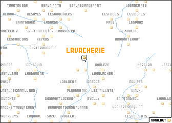 map of La Vacherie