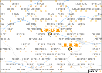 map of La Valade