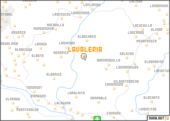 map of La Valeria