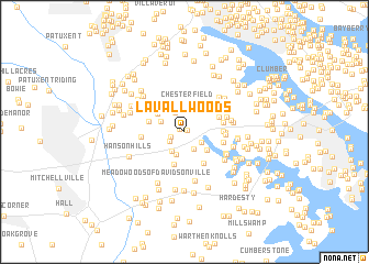 map of Lavall Woods