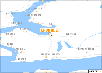 map of Lavangen