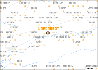 map of Lavangeot