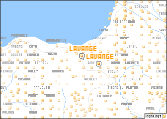 map of La Vange