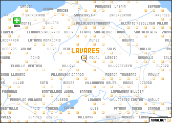 map of Lavares