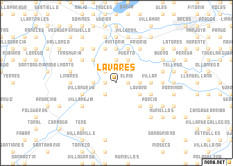 map of Lavares