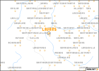 map of Lavars