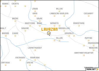 map of Lavazan