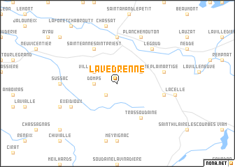 map of Lavedrenne
