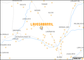map of La Vega Barril