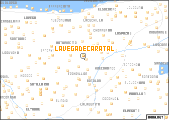 map of La Vega de Caratal