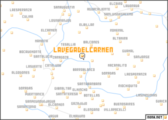 map of La Vega del Carmen