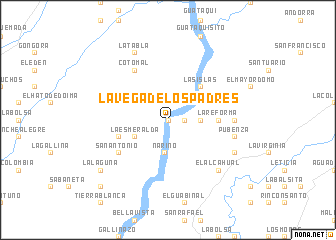 map of La Vega de los Padres