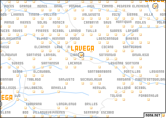 map of La Vega