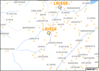 map of La Vega