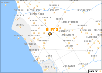 map of La Vega