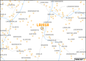 map of La Vega