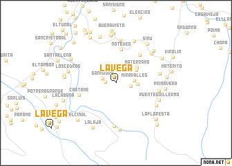 map of La Vega