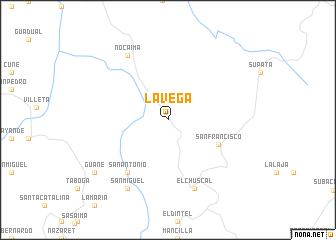 map of La Vega