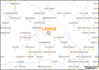 map of La Vega