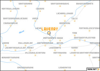 map of Lavenay