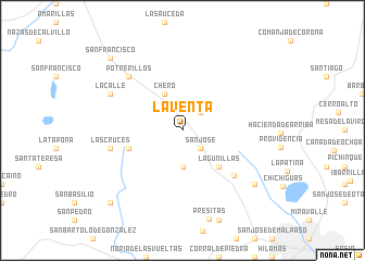 map of La Venta