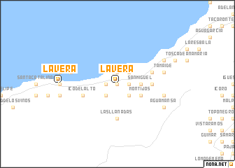 map of La Vera