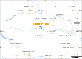 map of Laverton