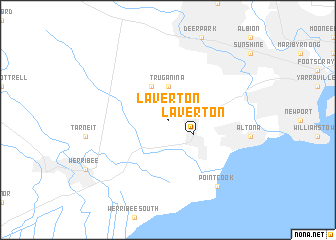 map of Laverton