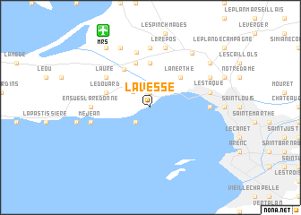 map of La Vesse