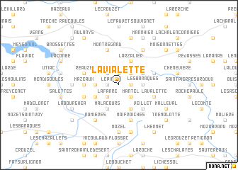map of La Vialette