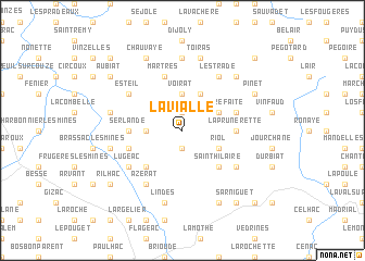map of Lavialle