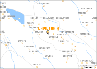 map of La Victoria