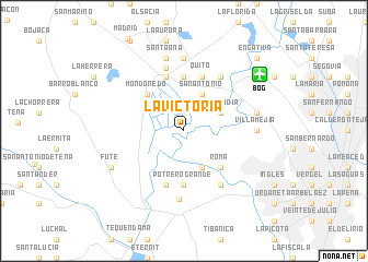 map of La Victoria