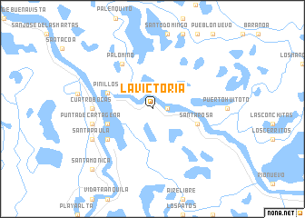 map of La Victoria